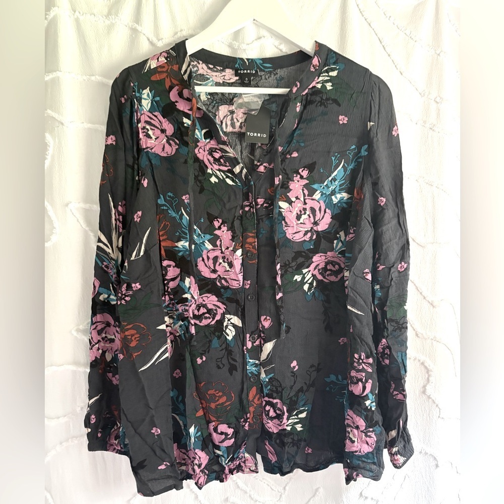 Torrid Floral Blouse